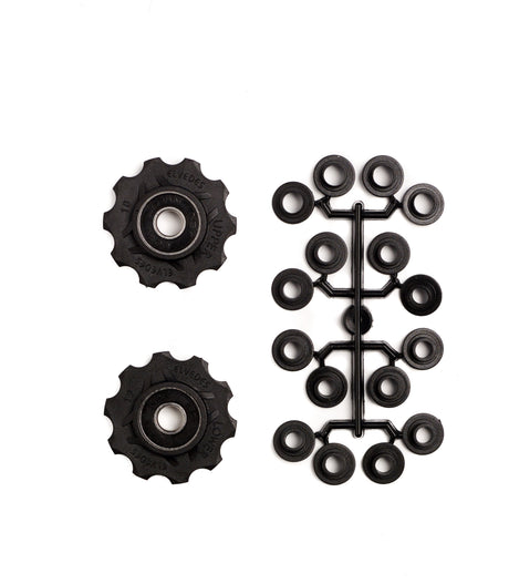 Umwerferräder 10 Zähne 8s schwarz 2 Stücke