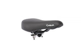 Buzaglo velo zadel vl-5073 met framebuisklem ø45 mm. junior 215 x 140mm. zwart