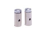 Schraubennippel 15 x 8 mm Silber 2 Stücke