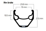 Ryde b.v. velg 26' - 14 zac2000 26 -559 zwart 32 gts. cnc