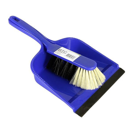 Baten trading company btc line green kunststof stoffer blik blauw rood