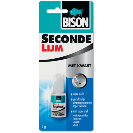 Baten Trading Company Bison-Sekundenkleber mit Pinsel 5 gr. (Blase)