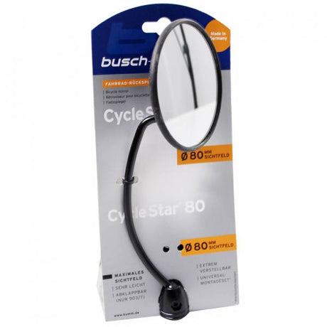 Busch Müller Fahrradspiegel Busch Müller 901 Ø80 mm mit 13 cm langer Stange