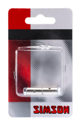 Schraubennippel 15 x 8 mm Silber 2 Stücke