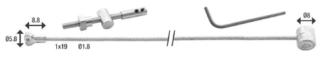 Bremskabel Reparatur Komplettelte Tonpeer (6486-2.50)