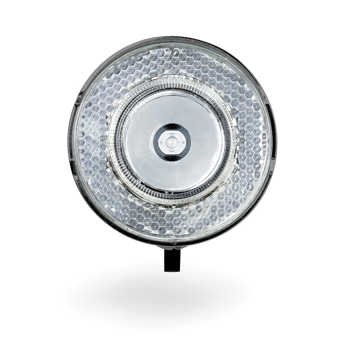 Scheinwerfer 706-B Retro 15 Lux-LED-Batterie-Chrom schwarz