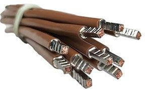 Enzo draad 6qmm soepel 18,5cm bruin - 4000485