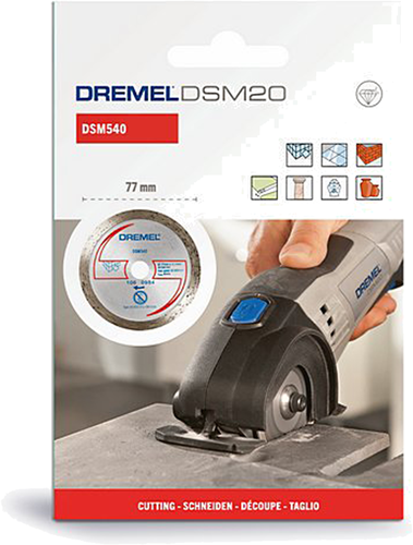 Dremel dsm540 2615s540jb Diamanttrennscheibe 77 mm 1 Stück(e) Fliesen, Ziegel, Marmor, Porzellan, Keramik