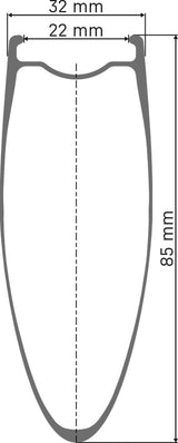 DT Swiss Arc 1100 Dicut® 85 28 Disc CL Carbon-Vorderrad