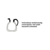 Isolierkanne Edelstahl schwarzer Deckel (1 Liter)