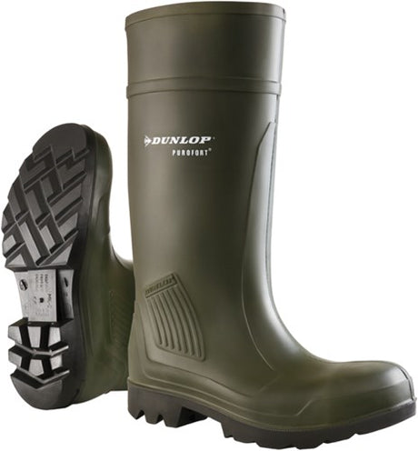 Dunlop d460933 purofort professional (onbeveiligd) donkergroen - maat 44 - 15.032.038.44