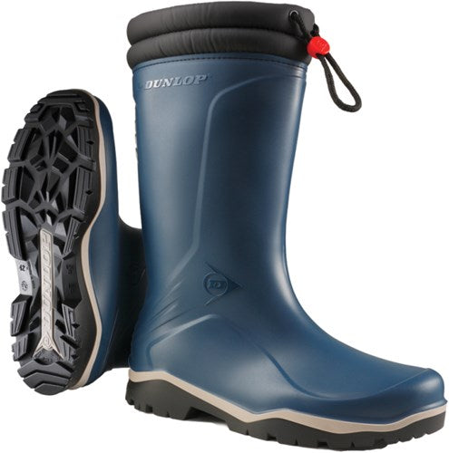 Dunlop k454061 blizzard gevoerde winterlaars pvc blauw - maat 39 - 15.032.075.39