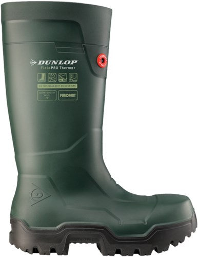 Dunlop lp8kl01 laars fieldpro thermo+ s5 | groen | maat 48 - 8713197054054