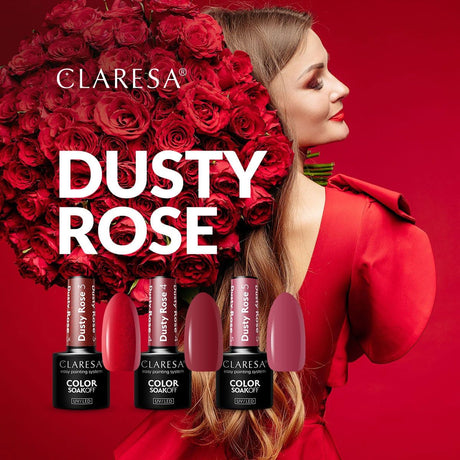 Claresa UV-LED-Gel-Nagellack, 5 ml, Dusty Rose 3