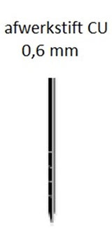 Dutack stift 0,60 cu 12 mm doos 10 duizend (pin) - 5116005