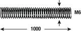 Connex-Gewindestange M6 1 m Edelstahl – dy250693