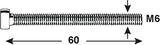 Connex BZK Bolzen Low Kcil M6x60 2 Stück Edelstahl-A4 – Dy4880660