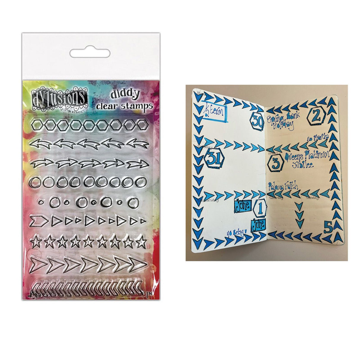 Ranger Ink Ranger • Dylusions Diddy Clear Stamps Kritzeleien