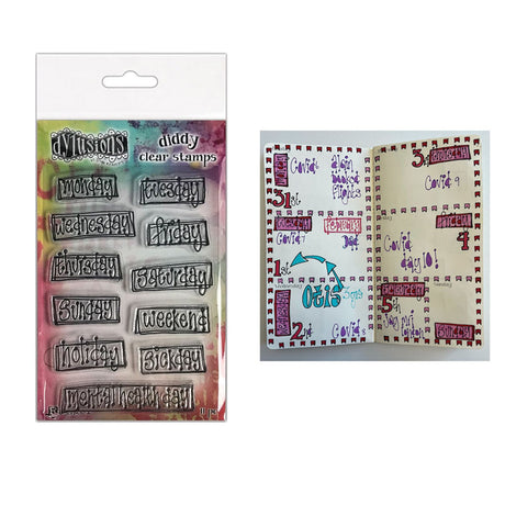 Ranger Ink Ranger • Dylusions Diddy Clear Stamps Oh, was für ein Tag!