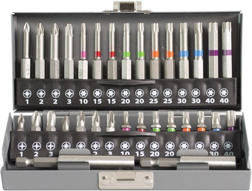 Dynaplus Bit-Set Prof 32-teilig, Dyna-Farbbänder, Metallverpackung – 8938.00.00700