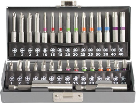 Dynaplus Bit-Set Prof 32-teilig, Dyna-Farbbänder, Metallverpackung – 8938.00.00700