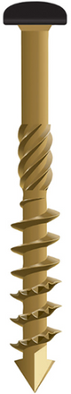 Dynaplus gevelschroef ar-bronze cilinderkop deeldraad zwarte kop torx tx15 4.0x50 28 | 200 stuks - 0284.08.25905