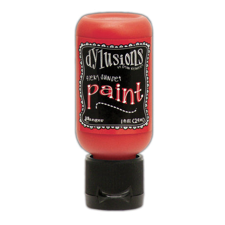 Ranger Tinte Ranger • Dylusions Paint Flip Cap Flasche Fiery Sunset 29 ml
