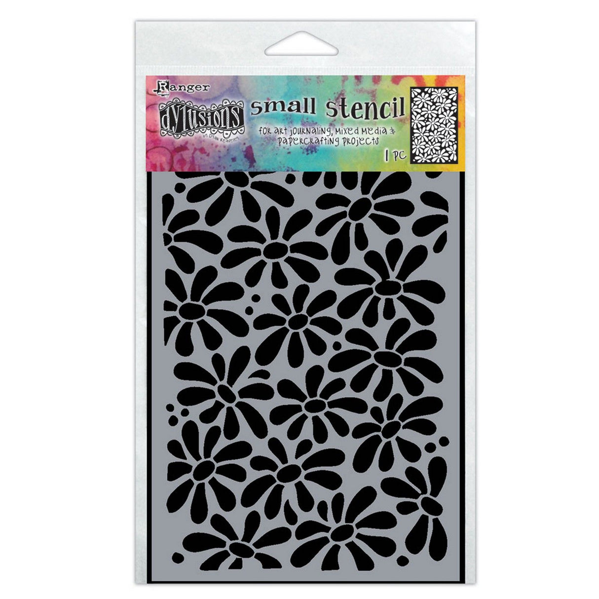 Ranger Tinte Ranger • Dylusions Dyamond Schablone kleines Feld mit Gänseblümchen