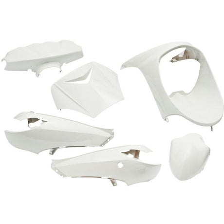 Randplatten-Set 6-teilig für Peugeot Vivacity bis Baujahr 2008 – weiß glänzend