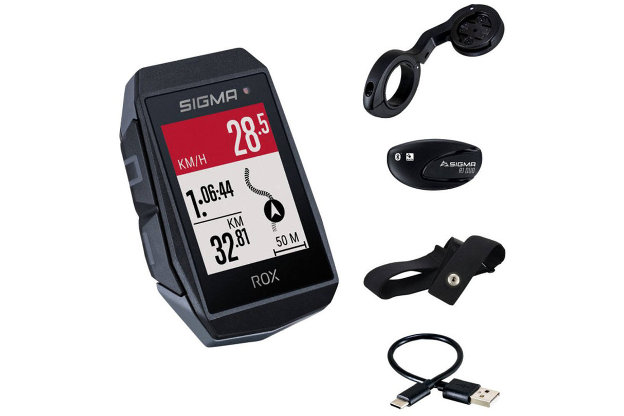 Sigma Rox 11.1 EVO GPS HR SET SET SW SKUT BUTLER+ANT+BLE BORST+USB-C