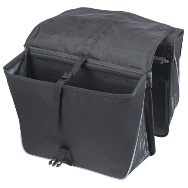 Basil Doppelte Fahrradtasche Forte Mik 35 Liter 15 x 38 x 30 cm – Schwarz