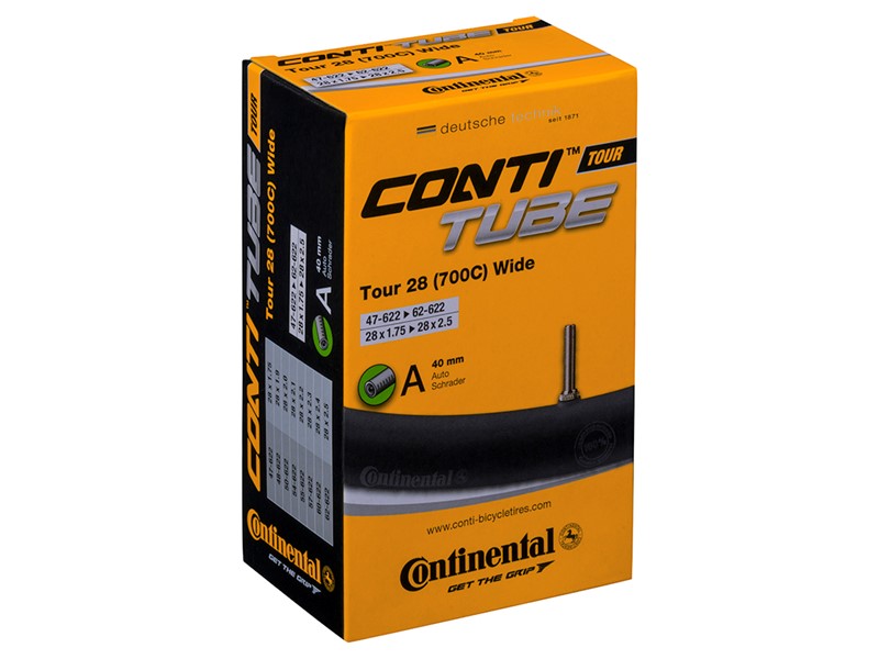 Continental Inner Tube AV19 Tour Wide 28 palčni 47 62-622 AV40mm škatla