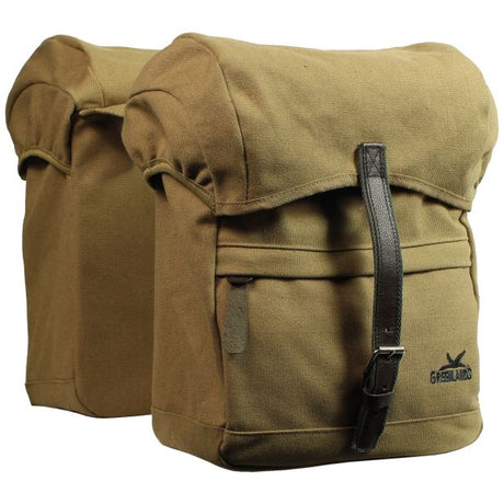 Greenlands Doppelte Fahrradtasche Reisetasche 40 Liter 30 x 37 x 17 cm – Sandfarbe