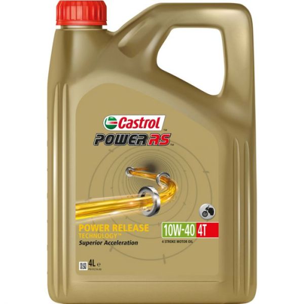Castrol Oil Power RS 4T 10W-40 – Flasche mit 4 Litern