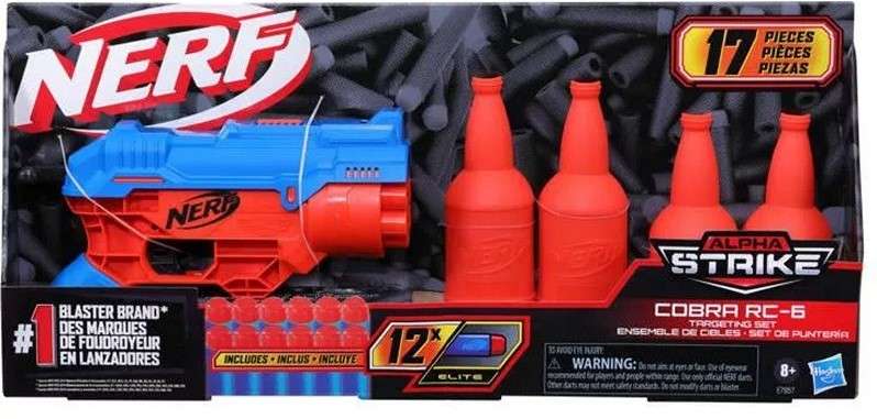 Hasbro Nerf Alpha Strike Cobra RC6 inklusive 12 Darts