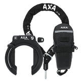 AXA XXL Schwarzer Ringschloss + Satteltasche + ULC100 Halskette