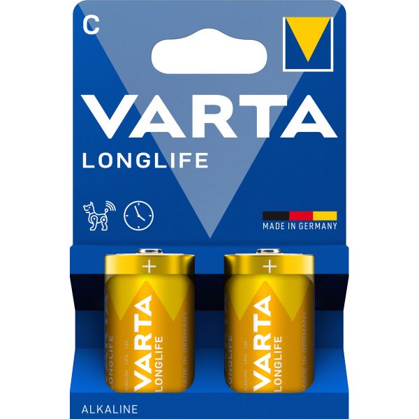 Varta Batterie Longlife Alkaline LR14 C (2x)