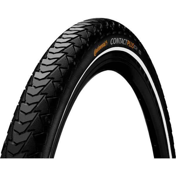 Continental Contact Plus - City Bike Band 28x1.60 - Wire Band - Schwarz