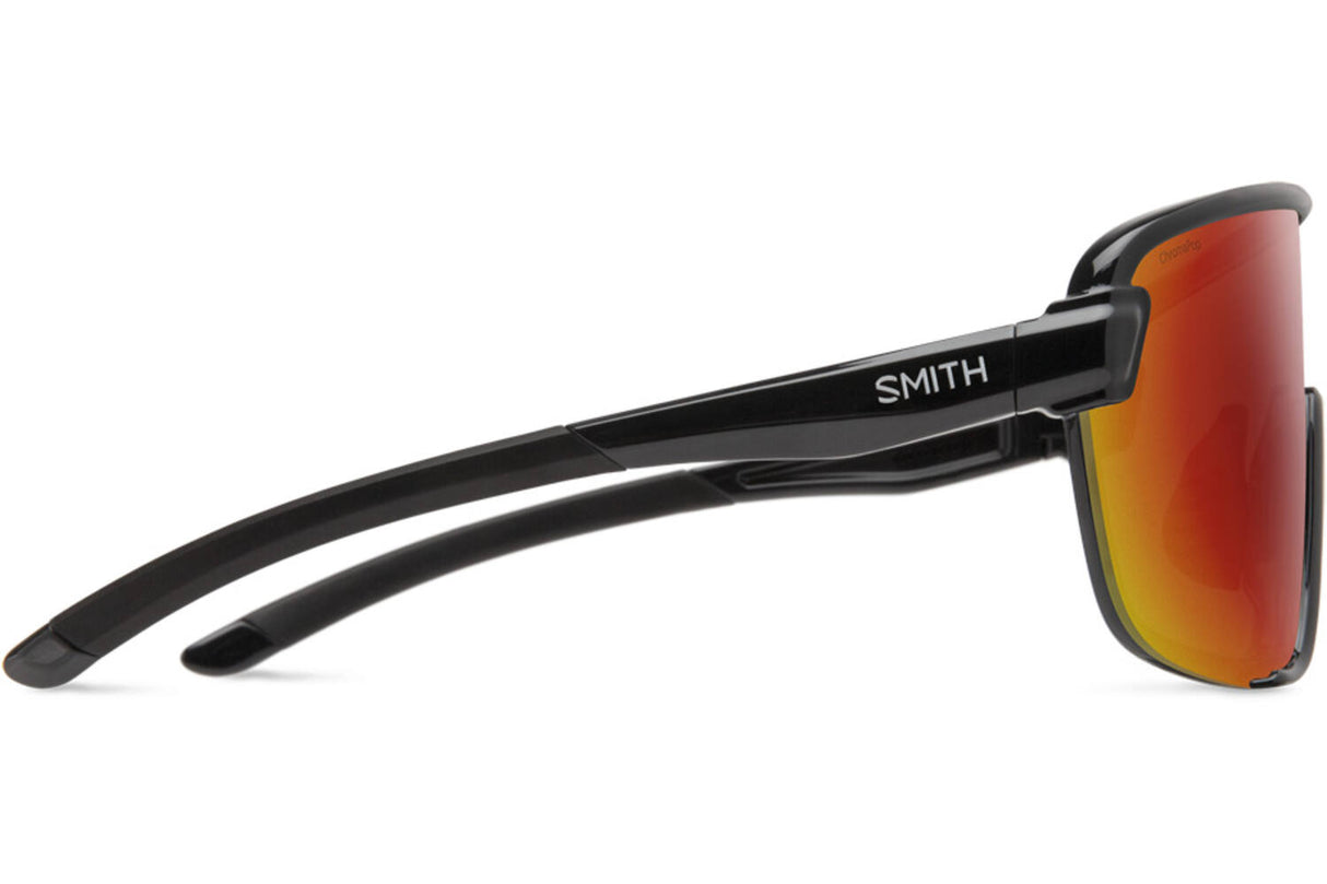 Smith Bobcat Glasses Black Chromapop Red Mirror