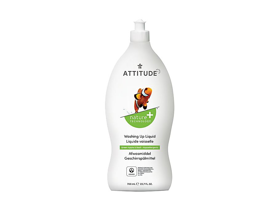 Attitude Nature+ – Spülmittel mit grünem Apfel und Basilikum