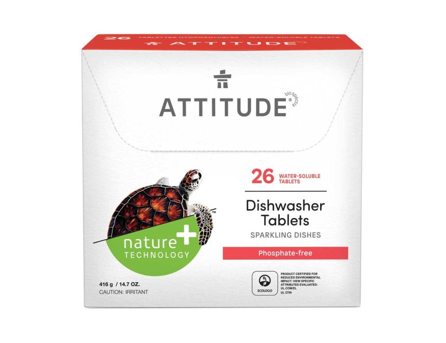 Attitude Spülmaschinentabs in löslicher Verpackung