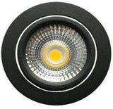 Enzo ecodim led inbouwspot 5w dimtowarm 85mm 36gr rond verstelbaar zwart - led4710