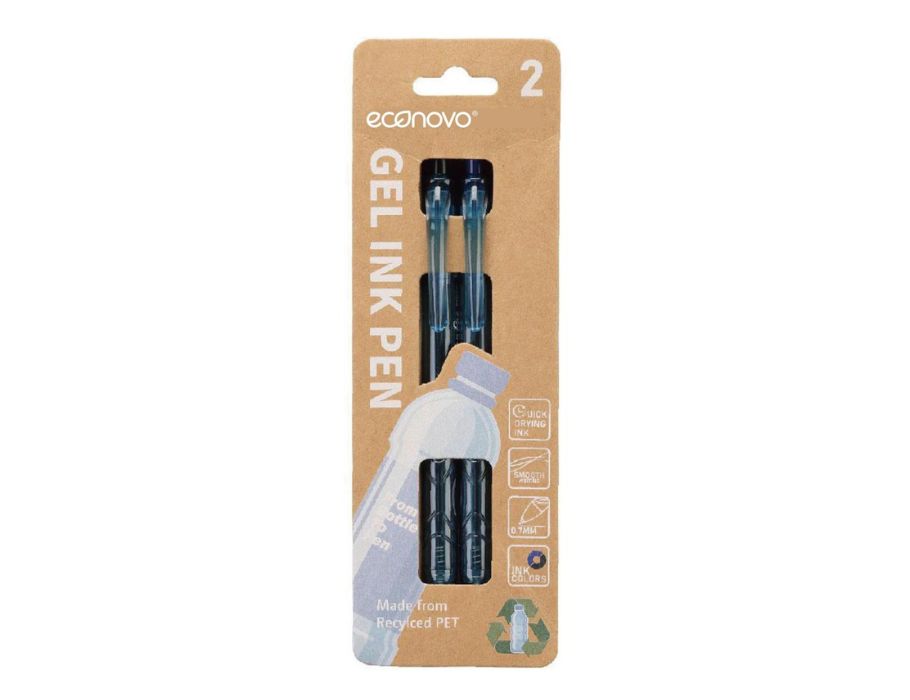Econovo Gelstifte – Blau und Schwarz – 0,7 mm – 2 Stück