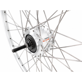 Shimano achterwiel 28 inch, zac2000 met nexus 7 rollerbrake - rvs spaken - zilver