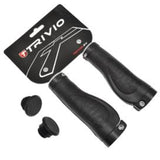 Trivio - Fahrradgriffe aus Gummi, ergonomisch, schwarz