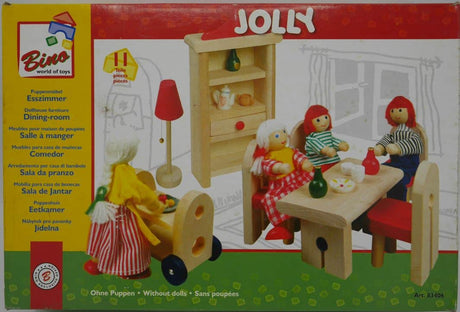 Van der Doelen Puppenhausmöbel-Esszimmer mit Servierwagen