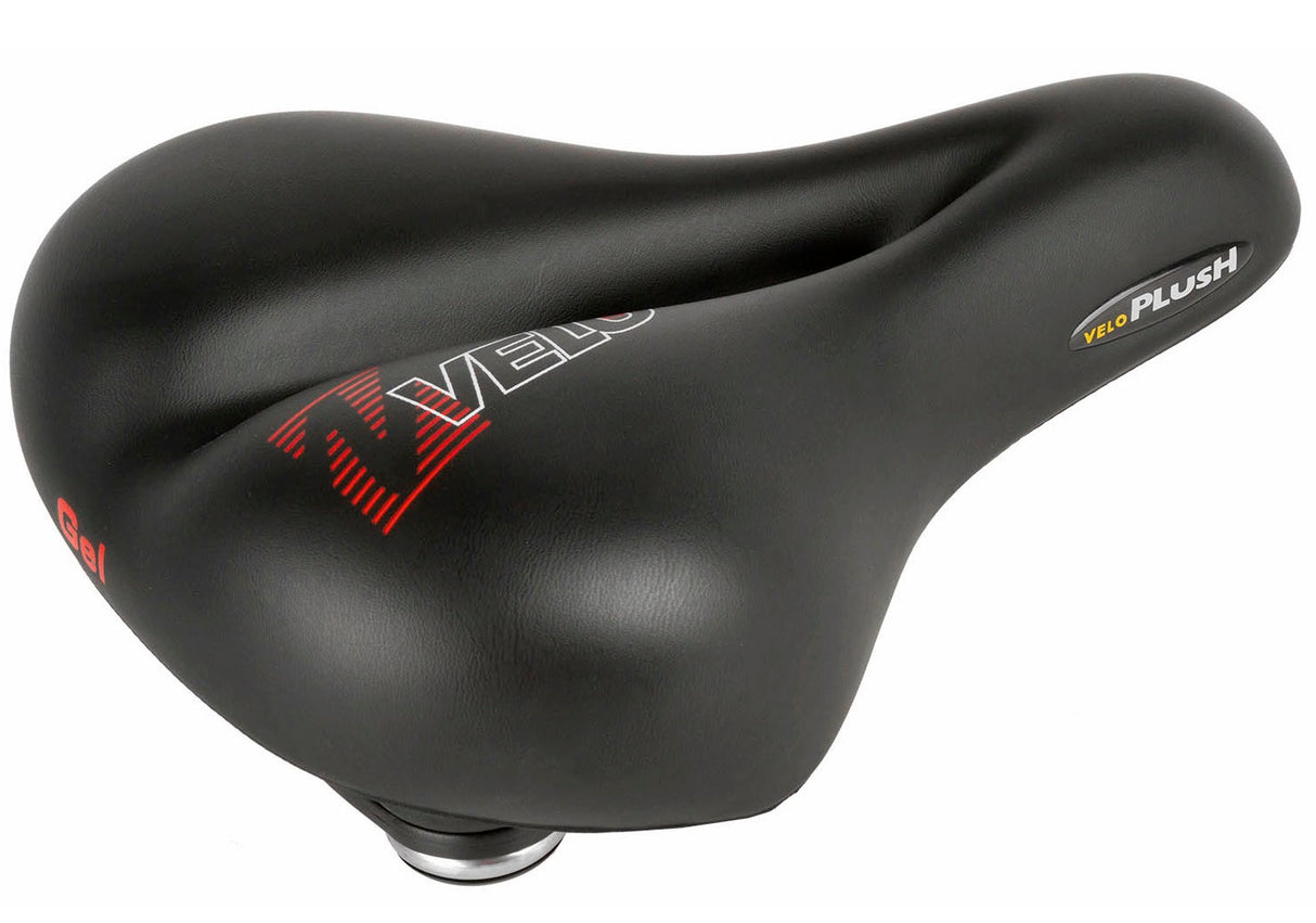 Velo Plush Gel Saddle Elasto City 275x213mm sort på kortet