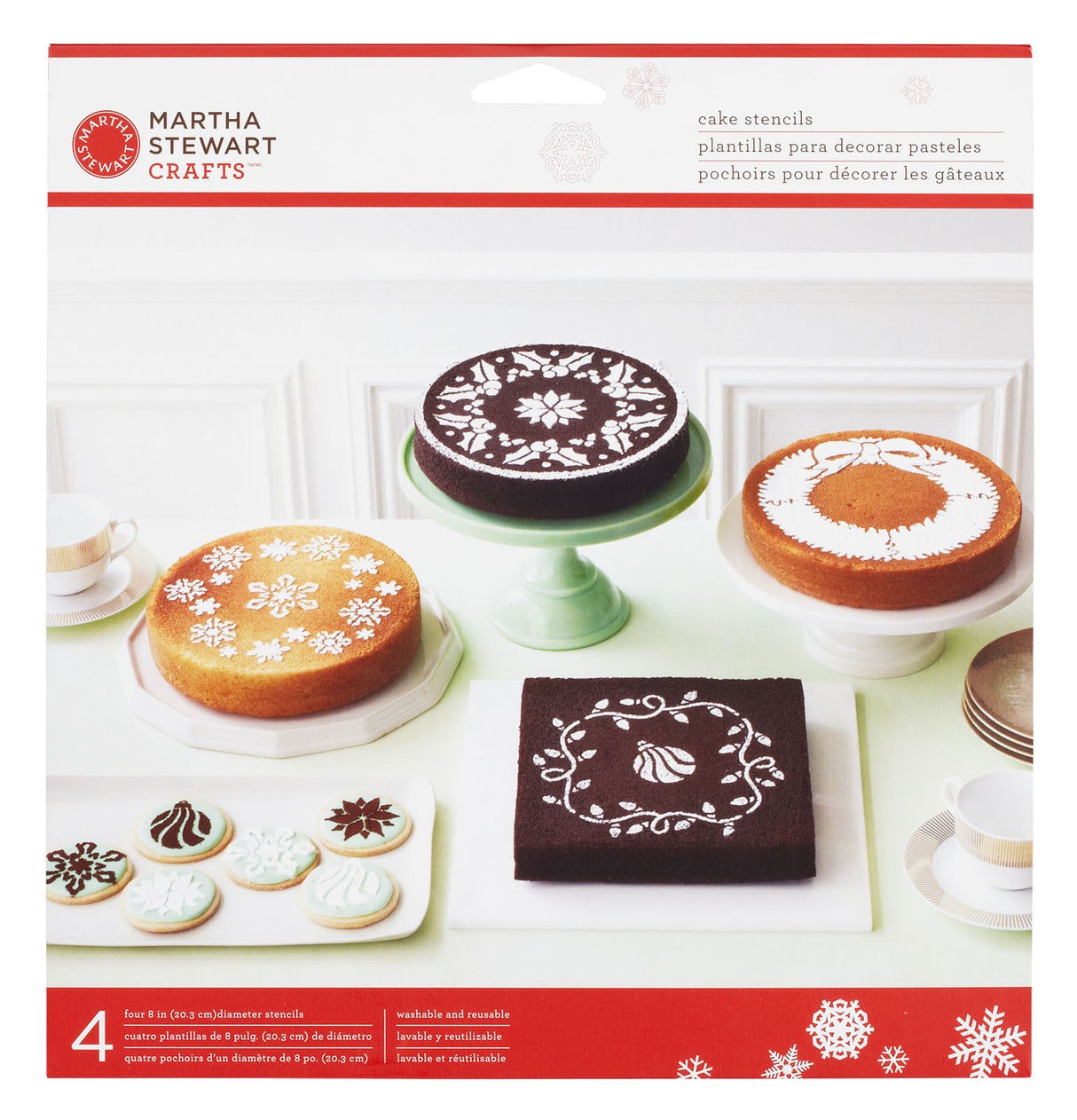 Martha Stewart • Kombinationsschablonen für Feiertagskuchen