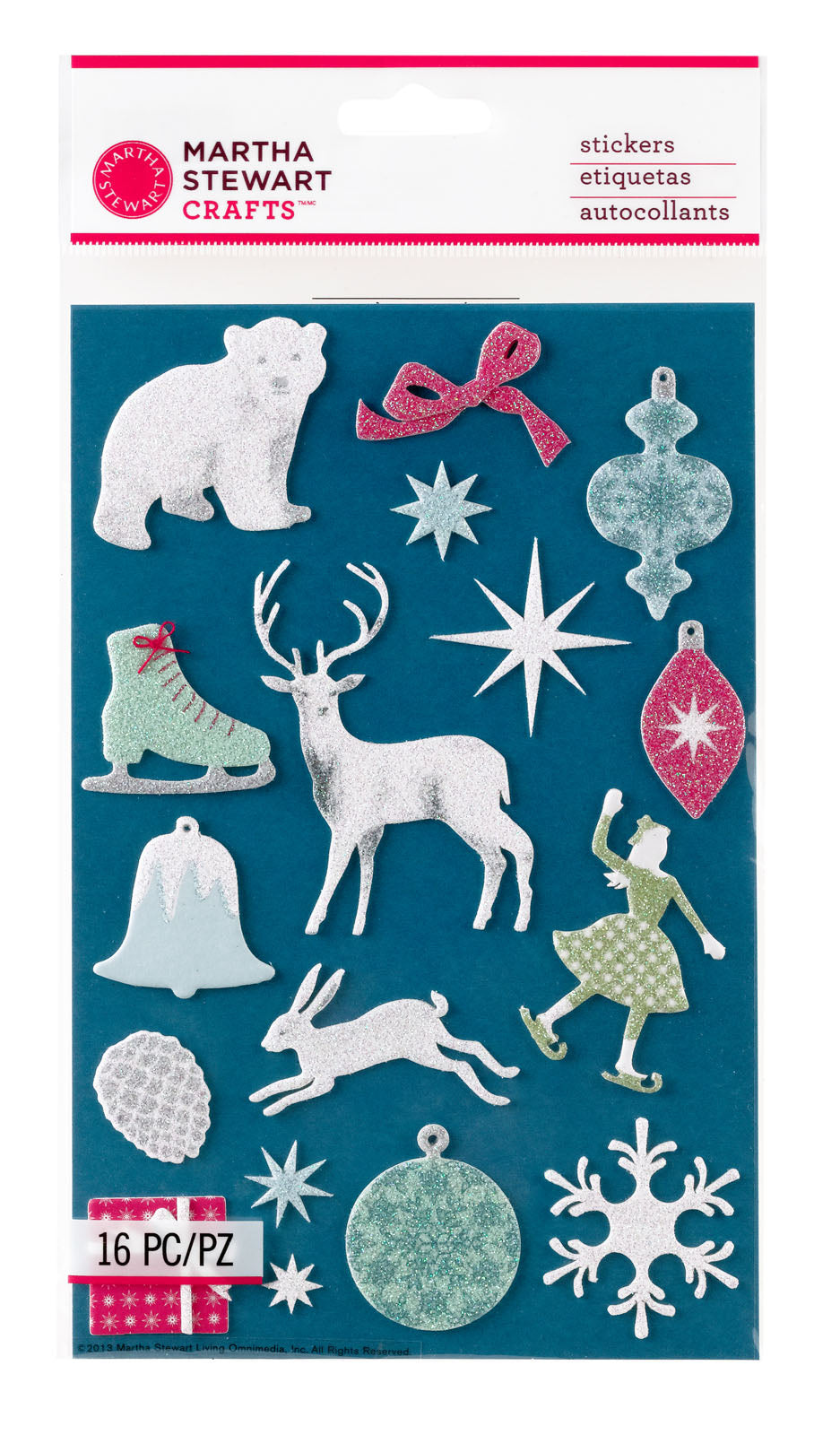 Martha Stewart • glitzernde Symbolaufkleber