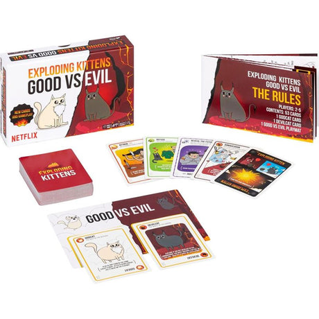 Exploding Kittens Gutes gegen Böses Kartenspiel